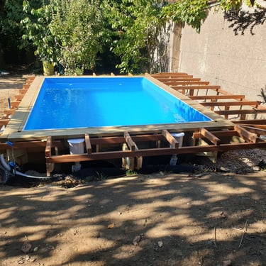 Terrasse en bois exotique