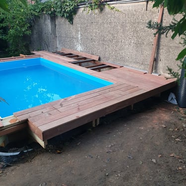 Terrasse en bois exotique