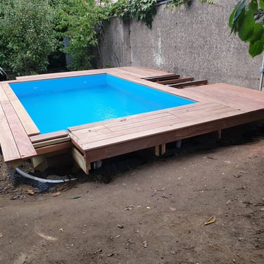 Terrasse en bois exotique