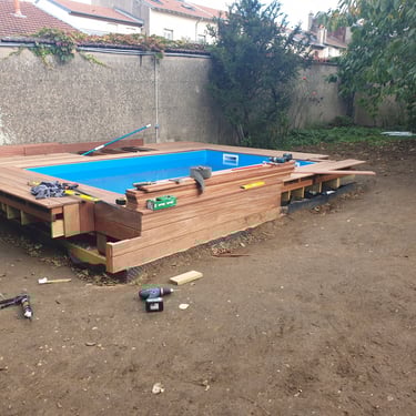 Terrasse en bois exotique