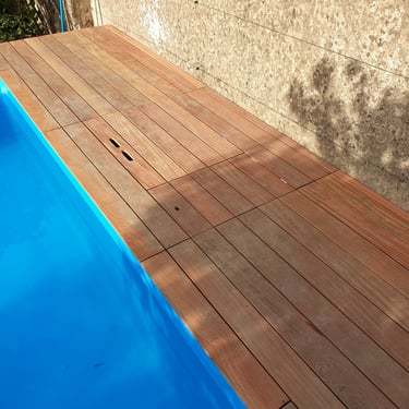 Terrasse en bois exotique