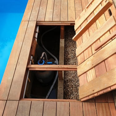 Terrasse en bois exotique