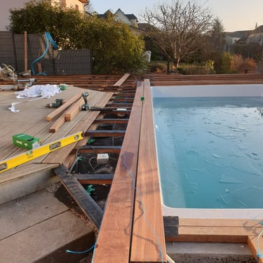 Terrasse en bois exotique