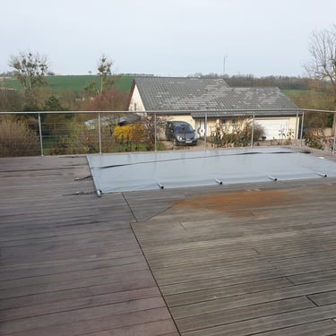 Terrasse en bois exotique