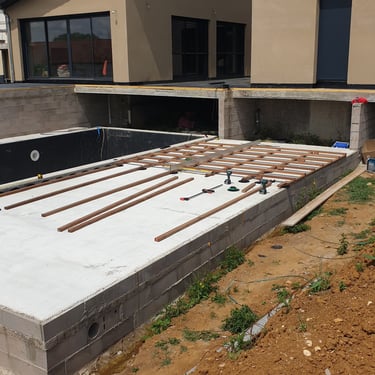 Terrasse en bois exotique