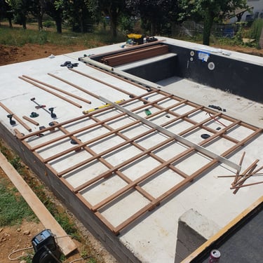 Terrasse en bois exotique