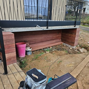 Terrasse en bois exotique