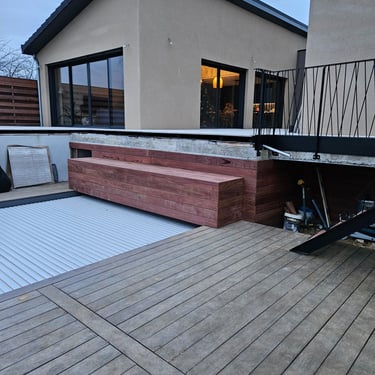 Terrasse en bois exotique