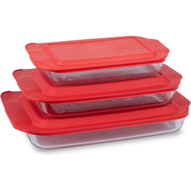 Glass storage containers for baking