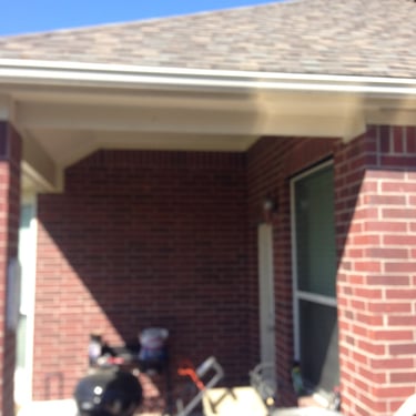 New covered patio addition prior to remodel.