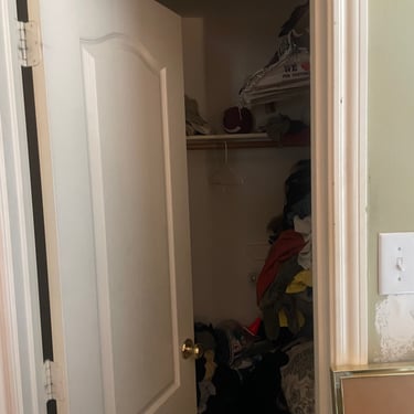 Main Bath Closet Before Conversion to Walk-in
