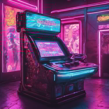 green orange and blue abstract painting