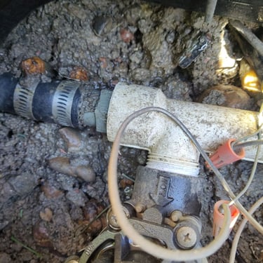 leaking irrigation valve in box