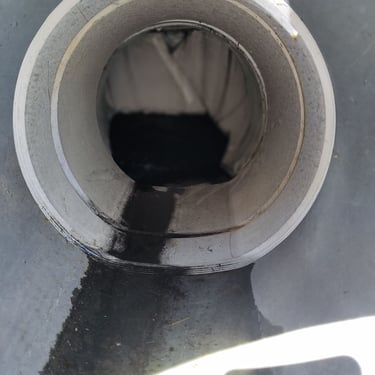 photo of a broken drain