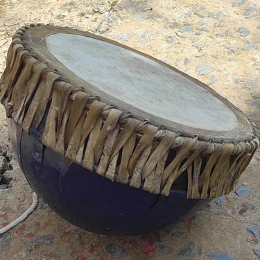 Rural Indian Kettledrum – Traditional Nagada Drum from Tribal Regions