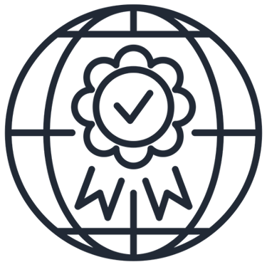 An icon with transparent background representing the ISO License