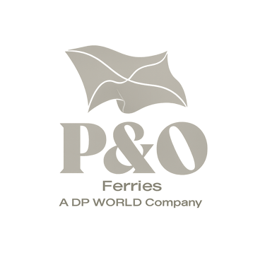 P&O logo.- brand repositioning project for new UK creative campaign
