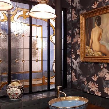 vitrail, verrière, vitrerrie, art nouveau, cabochon, art, artisanat, verre