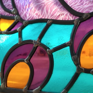 Vitrail, portrait, dessin, couleur, visage, texture, motif, décoration, verre, art, artisanat , fleur