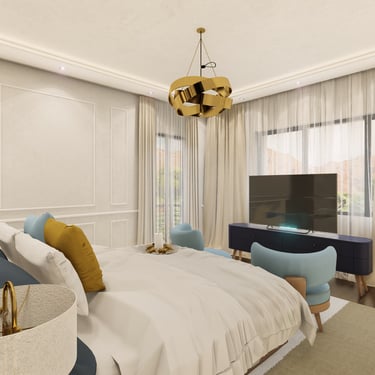 Design interior dormitor matrimonial