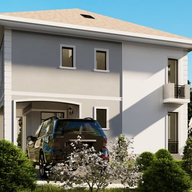 Casa cu design clasic-modern