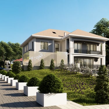 Casa cu design clasic-modern