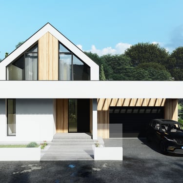 Locuinta moderna cu mansarda