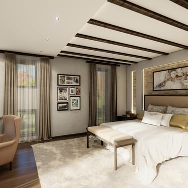 Design interior dormitor matrimonial