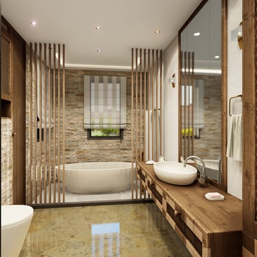 Design interior baie matrimoniala