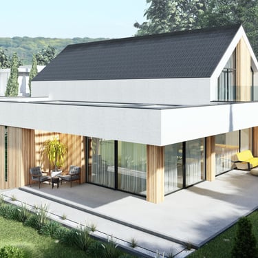 Locuinta moderna cu mansarda