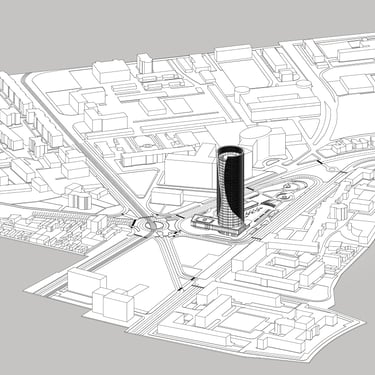 Proiect cladire tip turn - Bucuresti