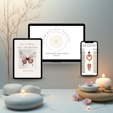 Therapist-designed digital workbooks by Inner Balance Digital.