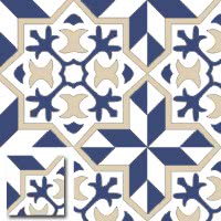 Carreau ciment in blue