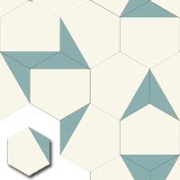 Carreau de ciment géométrie F