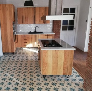 carrelage ciment cuisine