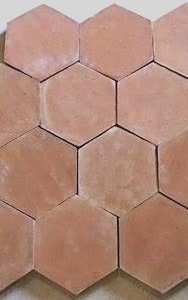 Tomettes hexagonales 15x15 rosés
