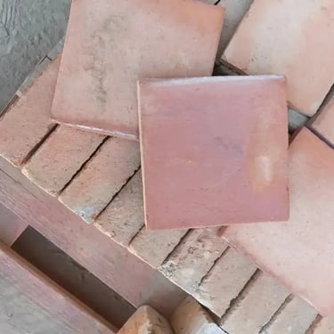 Tomettes terre cuite artisanales