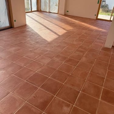Carreaux terre cuite rouges