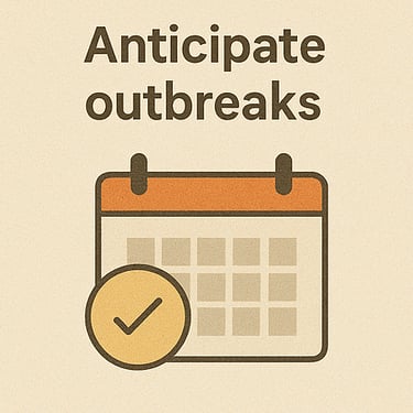 anticipate outbreaks