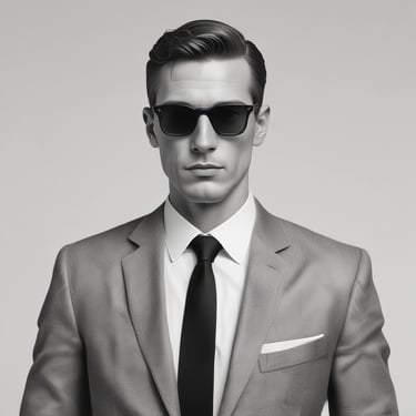 Two mushrooms with beige caps and thin white stems are growing on a forest floor. The ground is covered in brown leaves, twigs, and green moss, suggesting a natural woodland setting.