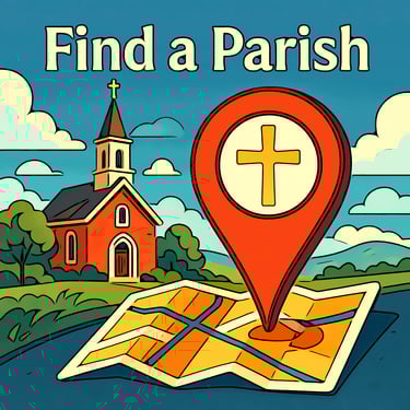 Find a parish. Any parish, And you will reach the heart of the trail