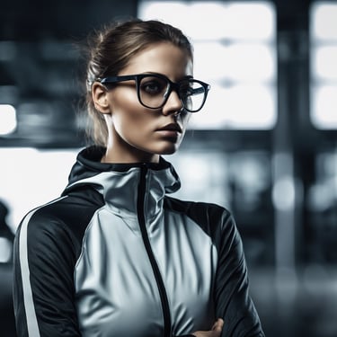 woman in black and white long sleeve shirt