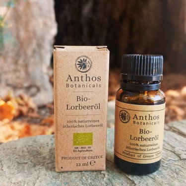 Ελληνικό βιολογικό αιθέριο έλαιο δάφνης Anthos botanicals 4