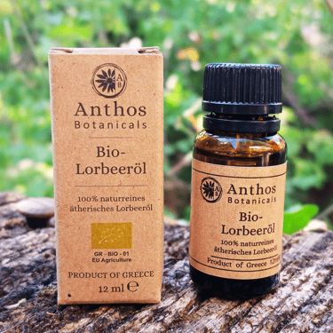 Ελληνικό βιολογικό αιθέριο έλαιο δάφνης Anthos botanicals 3