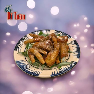 Chân gà rang muối tại Ốc Dì Toàn - quán ngon quận Bình Thạnh