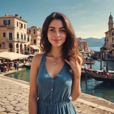 woman wearing black crew-neck shirt