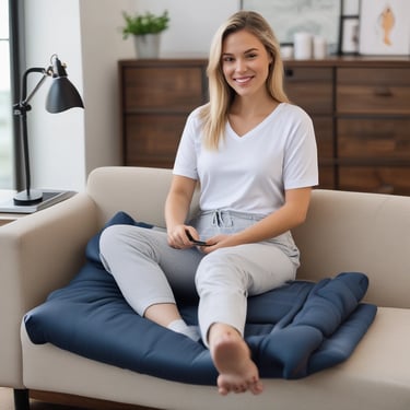 woman wearing black crew-neck shirt