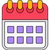 calender symbol for total project timeline