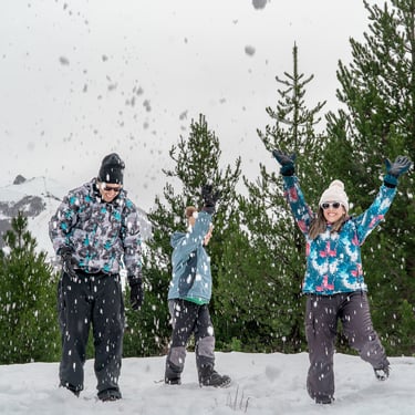 Sesión de fotos para familias en Bariloche. Fotografía familiar