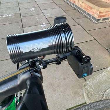duo mount with exposure light and gopro